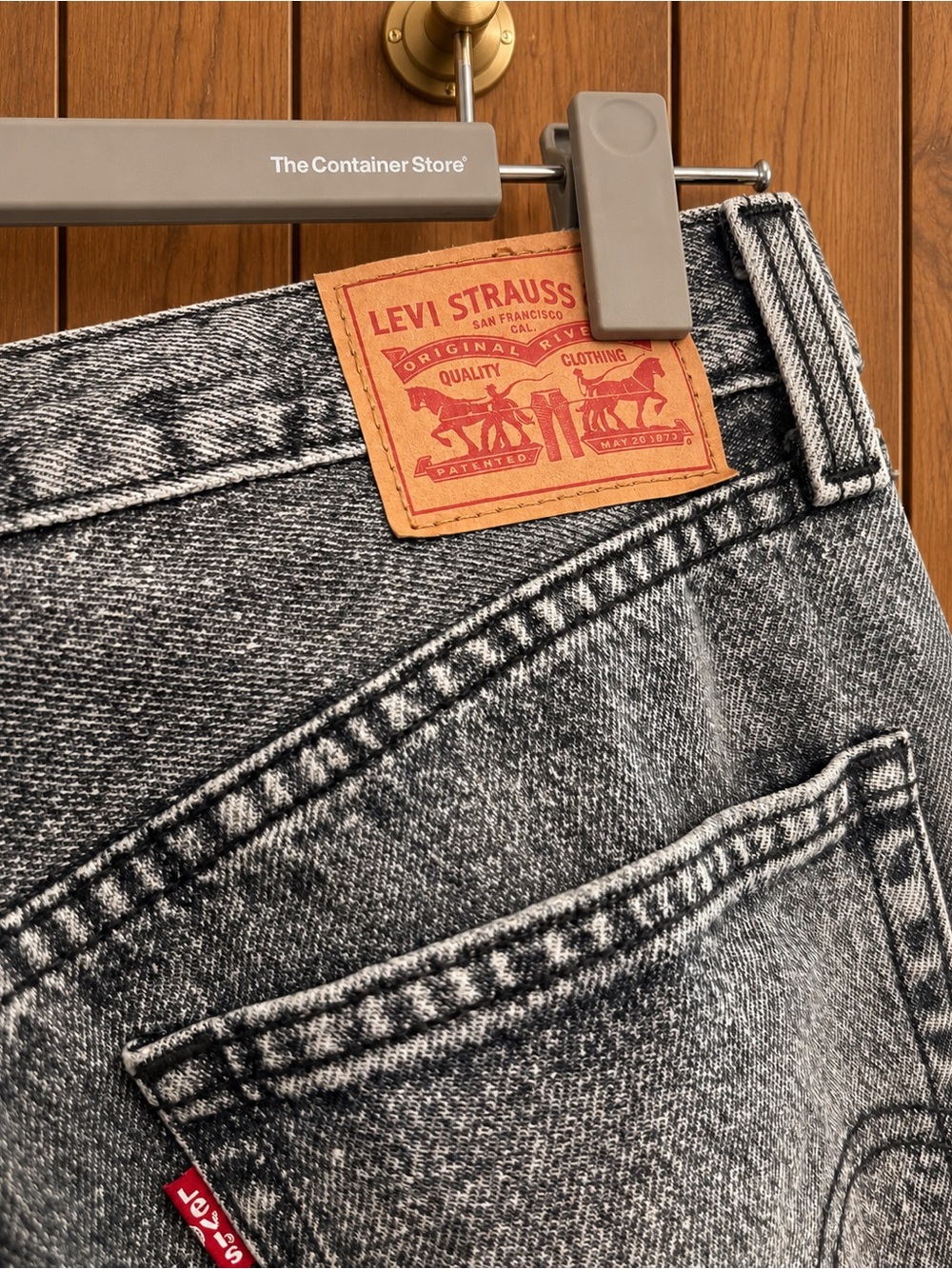 Levi’s ’94 Baggy Wide Leg Jeans washed black 26 long - Picture 4 of 8